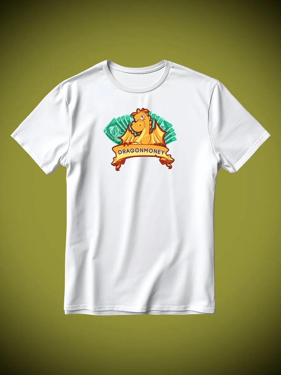 

Футболка с драконом и деньгами 4XL
