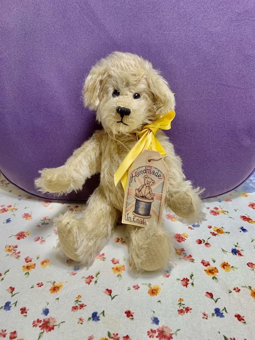 

[USED] Teddy bear, stuffed toy, made in England, antique bear