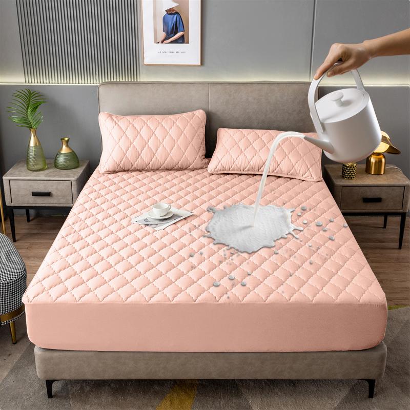 Waterproof Mattress Cover Elastic Matress Protector Double Bed Jacquard Sheet Cover Non-slip Bedspreads For King/Queen Size 1pc