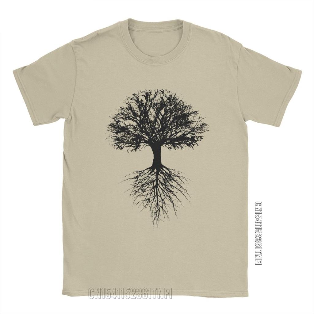 Awesome Tree of Life T-shirt Men's O Neck Cotton T-shirt Natural Classic Casual Comfort Short Sleeve Summer T-shirt
