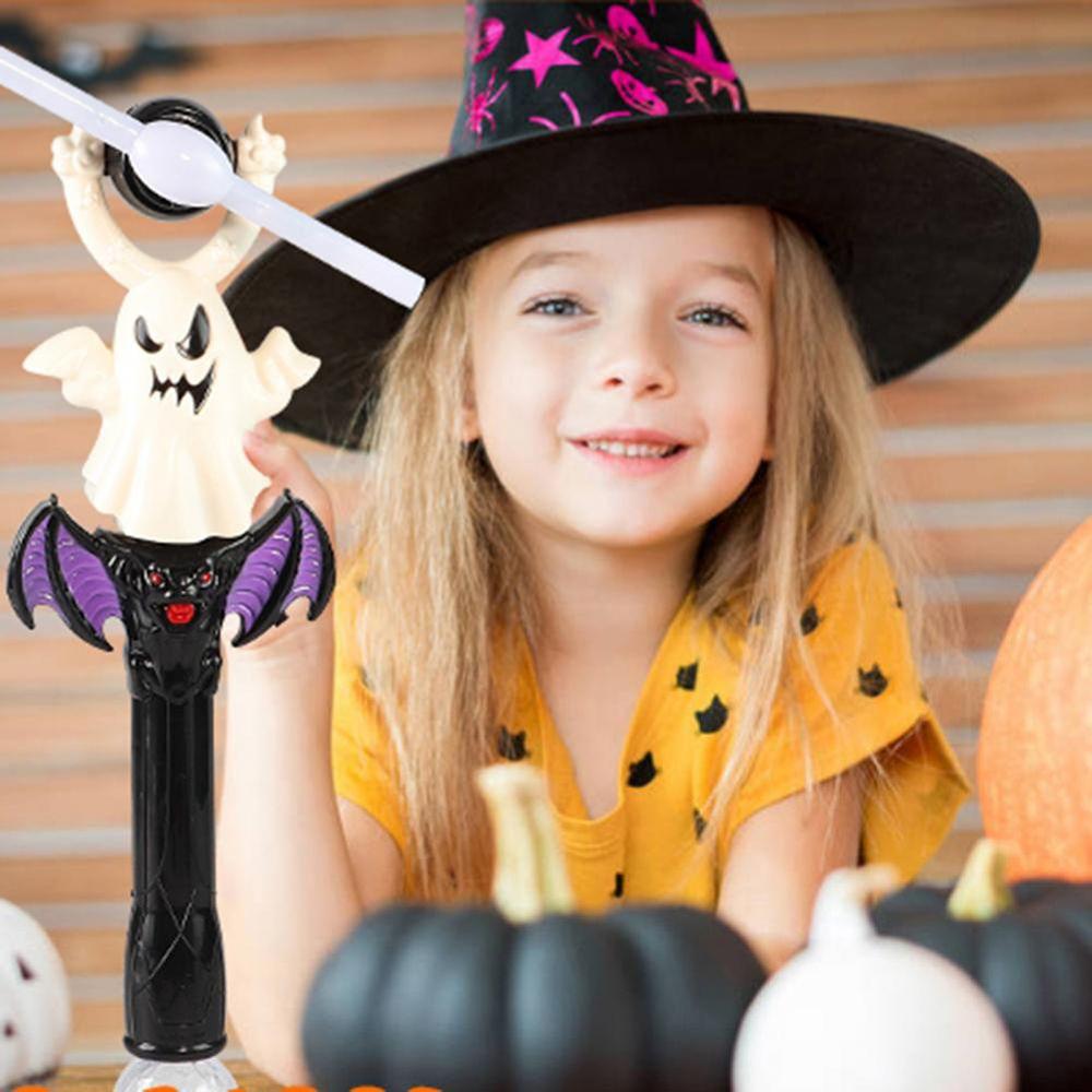 Accessories LED Spinning Windmill Halloween Glow Stick Rotating Light Toy Music Luminous Sticks