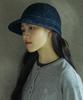COMONINOZ [Cn]Washing Denim Stitch Hat [2 Color]