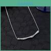 Titanium Steel Luxurious Geometric Pendant Necklace For Women Minimalist Short Collar Chain