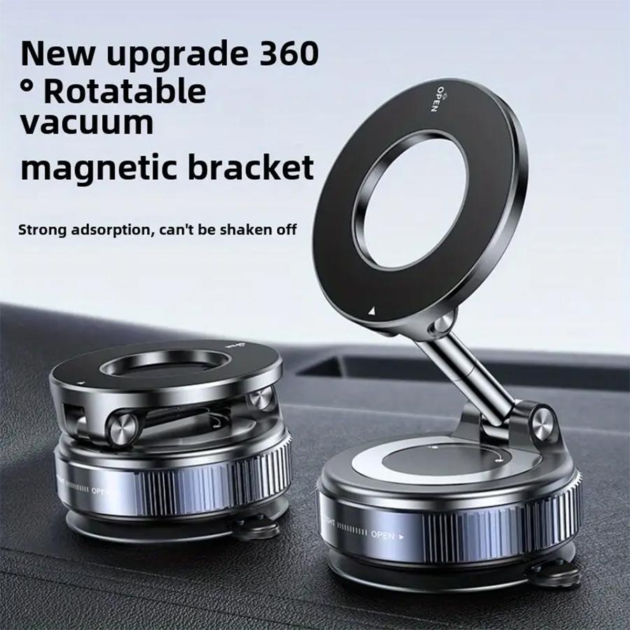New[N52 Magnetic Phone Holder] 360° Rotatable  Phone Holder |  Foldable Design, Vacuum Suction Cup | Perfect for Car Dashboard