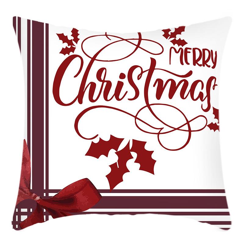 

Новая Рождественская Подушка с Принтом Лося и Санта-Клауса и Письма, Наволочка для Дома, Дивана 45 * 45Cm pillowcase
