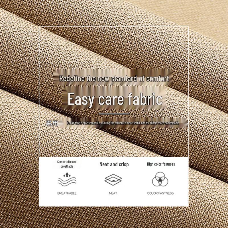ROMON Men's Stretch Wrinkle-Resistant Business Casual Straight-Leg Pants
