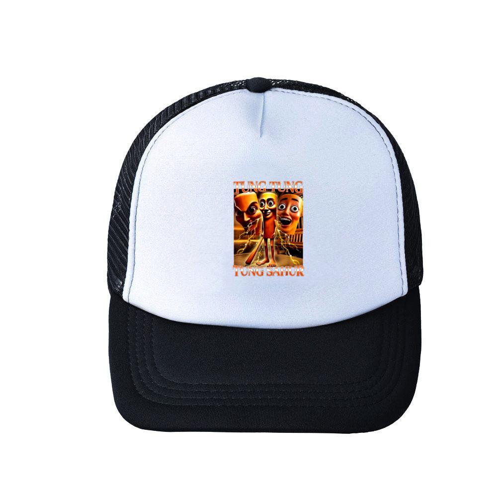 Summer Baseball Cap Wide Brim Adjustable Acrylic Mesh Hat For Outdoor Sun Protection Activities