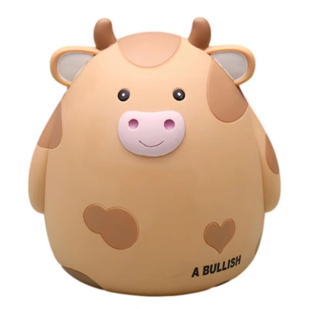 Large Capacity Cow Piggy Bank Animal Child Gift Cash Saving Money Box Creative Desktop Decoration Children's Piggy Bank