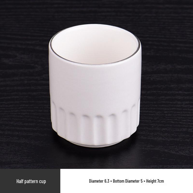 Elegant Ceramic Tableware Set: White with Platinum Rim - Includes Plates, Bowls, and Dishes for Restaurants or Clubhouses, Available in 3 or 4 Pieces