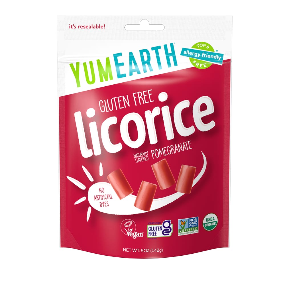 YumEarth Gluten-Free Pomegranate & Licorice Chewy Candy, 5 oz (142 g)