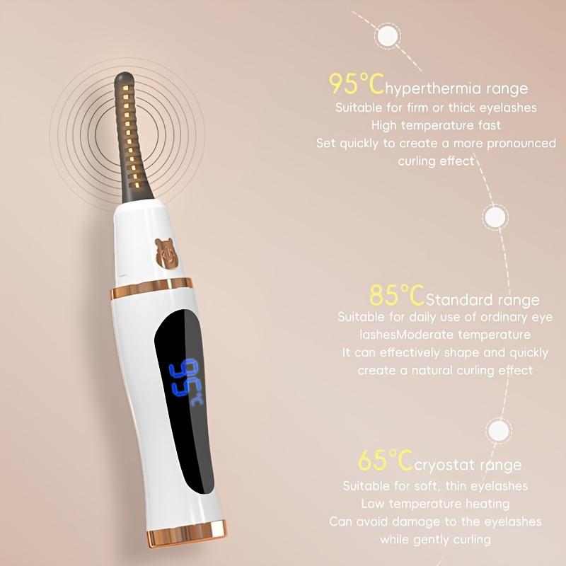 Fast Electric Eyelash Curler, Perfectly Curled Lashes, Long-Lasting Hold, USB Rechargeable, Suitable for Home Use and Travel,Portable Eyelash Curler