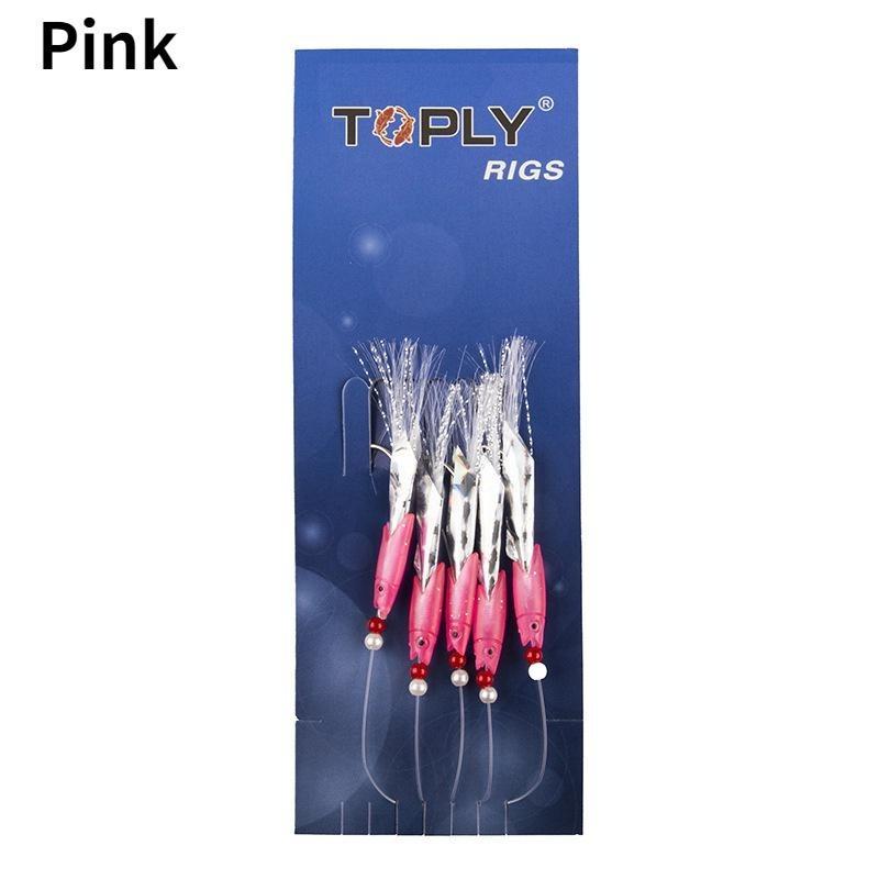 5pcs/ Fish Skin Hook Hook Anti-winding Fish Head Hook Luminous Fishing Gear Hook