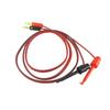 1Pcs Red Black Banana Test Hook Wires Cable Gold Plated 4mm Banana Plug Multimeter Test Leads 1M Brass Core Wire Connector