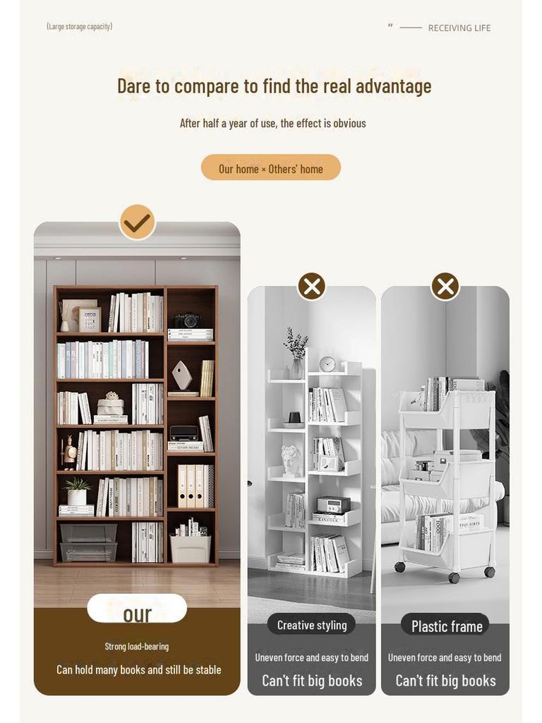 Bibliotecă cu mai multe niveluri: Depozitare pentru sufragerie care economisește spațiu