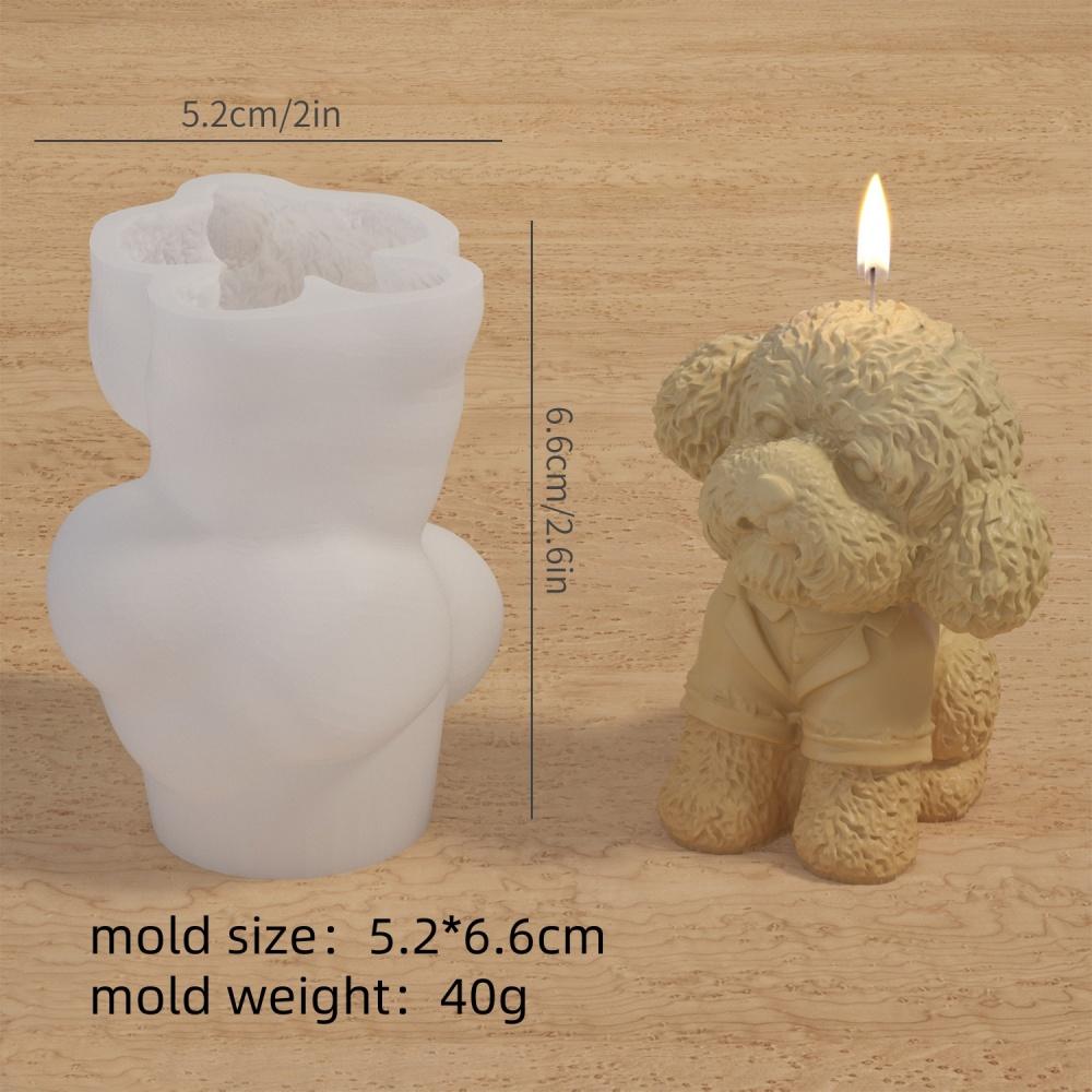 DIY Dog Candle Silicone Mold Cute 3D Animal Aromatherapy Candle Resin Mold Making Cute Gift Table Decorations