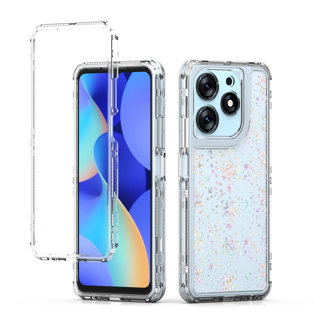 For TECNO Spark 10 Pro Case Precise Cutouts Acrylic TPU Clear Phone Cover with Laser-printed Film