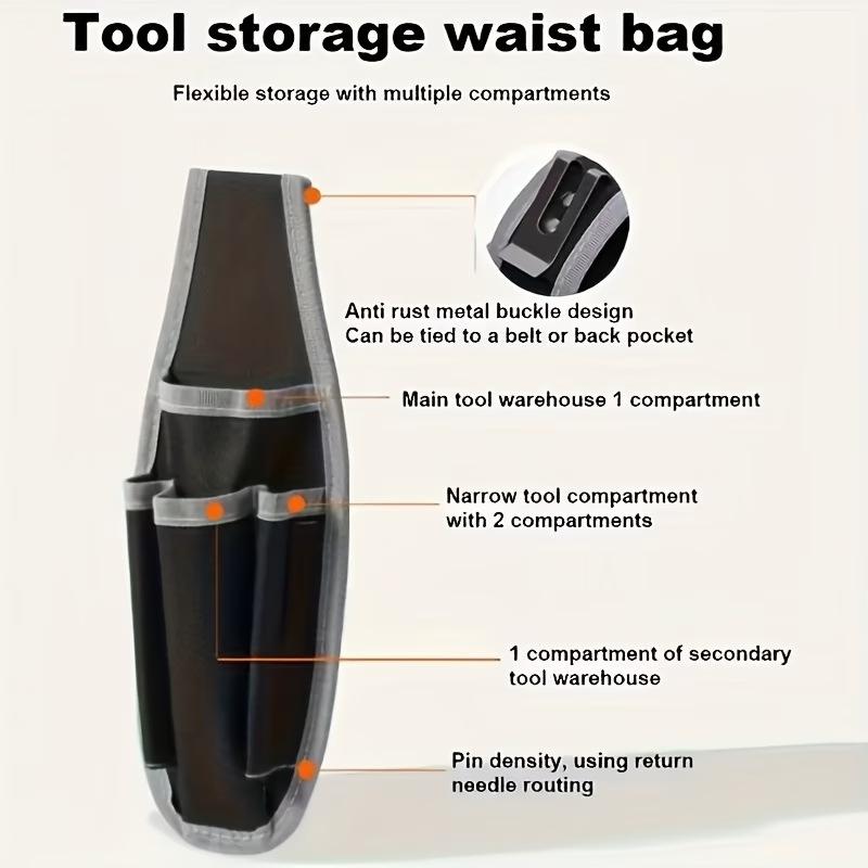 Tool Waist Bag Multi-layer Oxford Cloth for Tailors with Convenient Belt Attachment