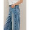 INMAN Women's Lyocell Denim Carrot Cropped Pants