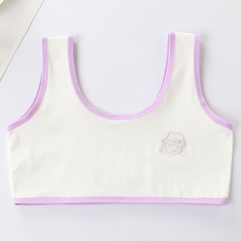 Girls' Cotton Training Bra - Youth, Students, Primary School, Tweens