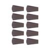10Pcs Brown Door Stopper Set Convenient Practical Robust No Deformation Door Stop Wedge Kit for Home