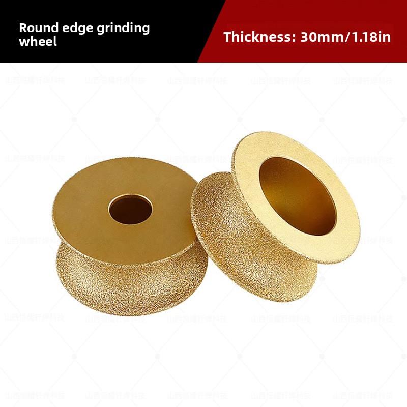 Brazed Diamond Round Edge Grinding Wheel for Tile Marble Granite Edge Trimming