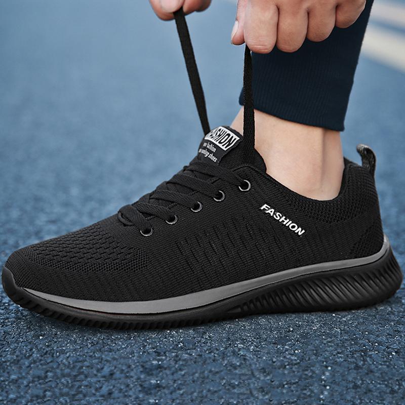 Mens Running Shoes Breathable Fashionable Lightweight Walking Flat Outdoor Comfortable Casual Sports Shoes for Men Sneakers