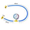 Zmayastar R134a Zm-240420-40 Air Conditioner Gas Charging Hose with Meter for Cars, Supplies,