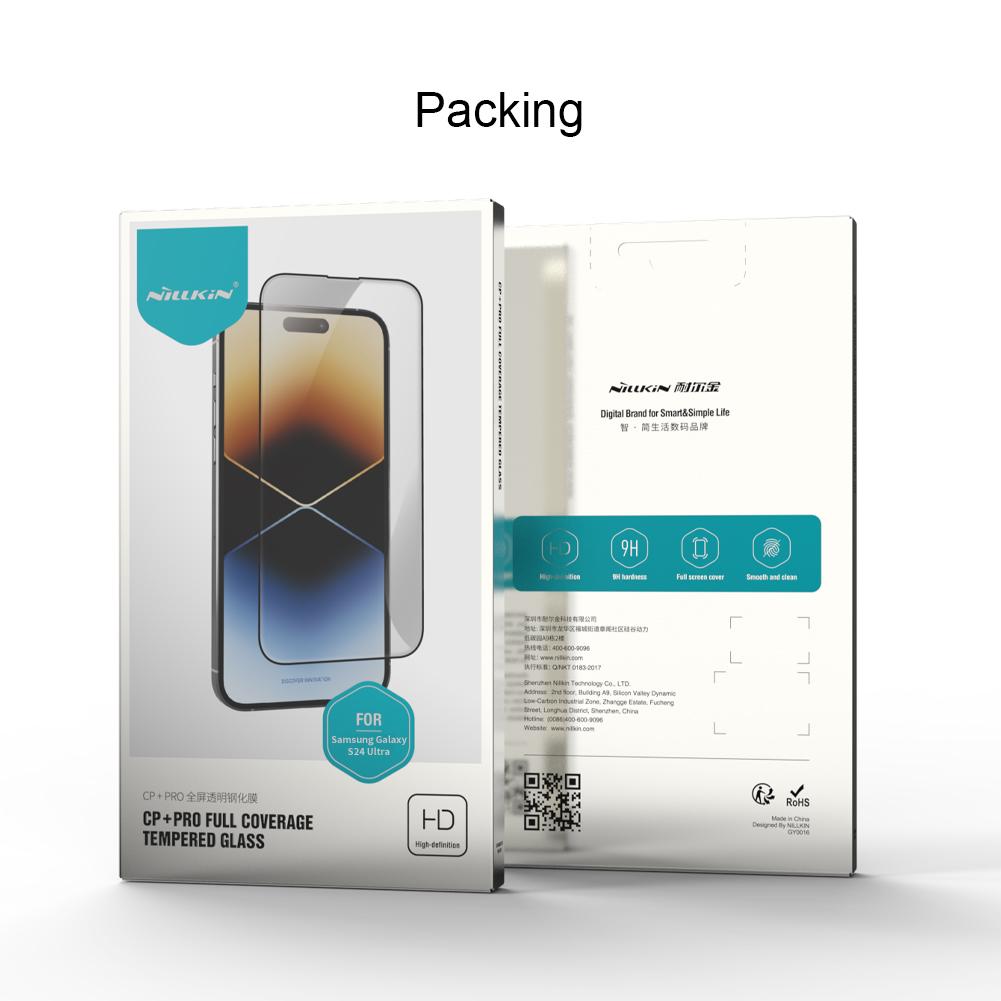 NILLKIN Gehärtetes Glas Für Samsung Galaxy S24 Ultra Schutzfolie Anti-Fingerabdruck 9H Oleophobe Beschichtung FM5002