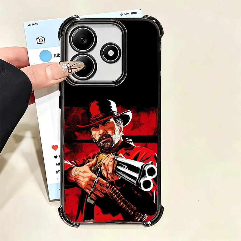 Red Dead R-Redemption Plating Phone Case For Xiaomi Poco X5 X6 X7 X8 Pro Max F8 Ultra F7 M8 M7 M5S Redmi 15C 15 14C 13C 13 X3 12