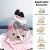 1pc, ShellieMay (2) Home Decor Blanket: A Cozy Flannel Throw for Bedroom, Living Room, Travel, Camping, Car