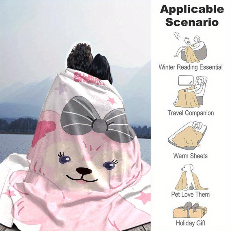 1pc, ShellieMay (2) Home Decor Blanket: A Cozy Flannel Throw for Bedroom, Living Room, Travel, Camping, Car
