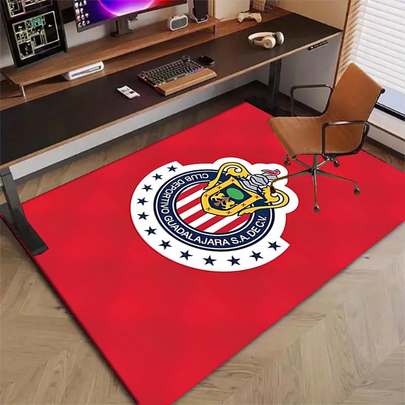 USA FC Polyester Carpet, Soft Indoor Mat for Office Chair, Living Room, Computer Desk - Decorative Home Office Rug Design
