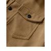 Men's Multicolor Corduroy Work Jacket Casual Outerwear Turn- Collar and Flap Pockets for Office Windproof Coats