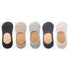 5 Pairs Spring Summer Women Socks Solid Color Fashion Wild Shallow Mouth Felmen Girls Female Invisible No Show Slipper Socks