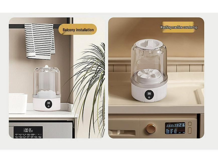 Portable Mini Washing Machine for Underwear and Socks - Fully Automatic and Wireless
