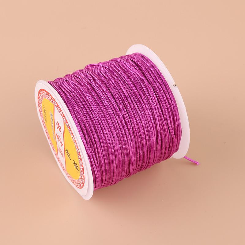 Boting Jade No. 72 0.8mm Nylon Thread for DIY Braided Cord Bracelet Weaving and Pendant Making.