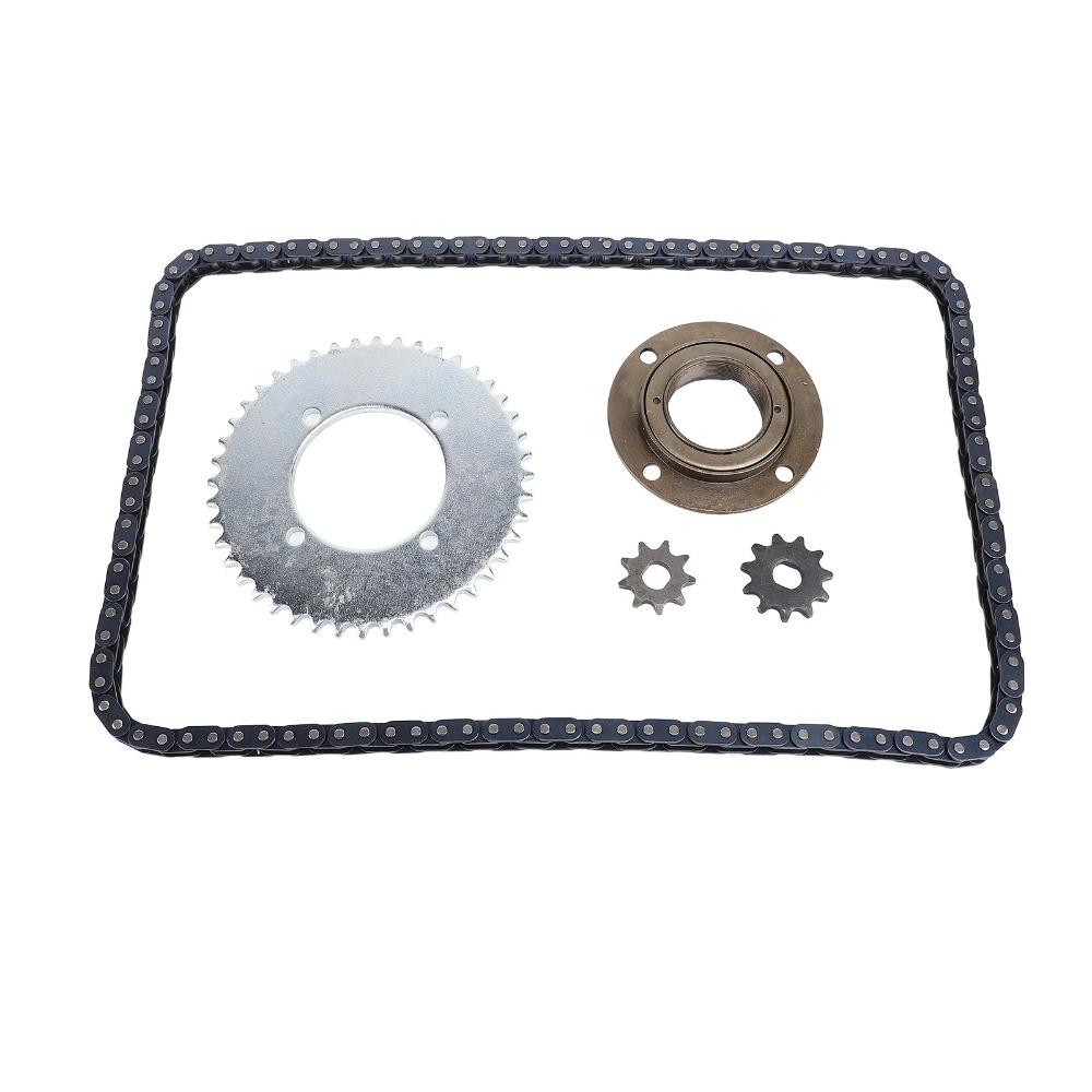 Catena a 116 maglie Kit Catena Pignone T8F Kit Pignone Anteriore e Posteriore Mini Moto