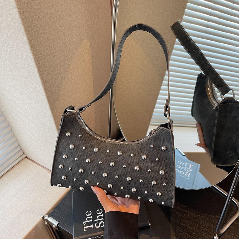 Trend Fashion Rivet Handbag Summer New Personalized Casual Shoulder Underarm Bag Women's Bag