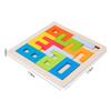 Kolorowa 3D Puzzle Drewniane Tangram Matematyka Zabawki Kostki Gra Dzieci Przedszkole Maginacja Kształty Cyfry Edukacyjna Zabawka dla Dzieci