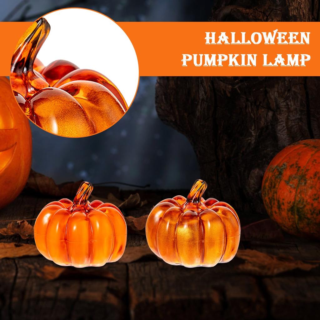 Halloween Decorations Lights Illuminated Built-in Power Supply Jack O Decor Desktop Ornaments Lights For Decor Party Indoor Or Out Door