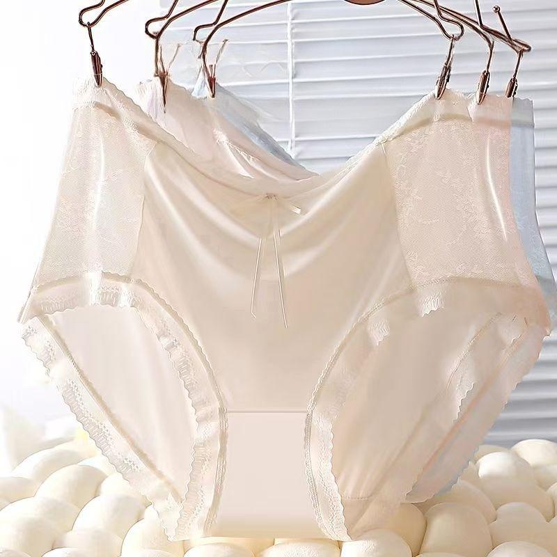 Plus Size Brief High Waisted Lingerie Lightweight Plus Size Underwear Female Light Thin Panties Women Antibacterial Crotch Sexy Pantys for Women