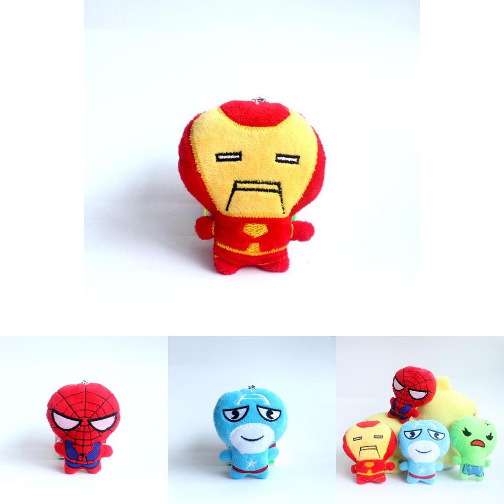 Marvel Avengers Plush Toy Spider-man American Soldier Doll Cute 10cm Collectible Gift