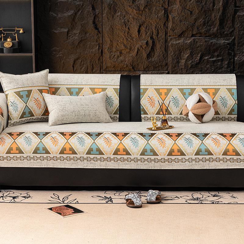 New Sofa Towel Sofa Dust-Proof Full Cover One-Piece Four-Season Universal Rental House Sofa Cushion Cover All-Inclusive Cushion