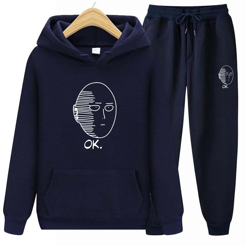 Autumn Winter Couple Suit Jogging Fashion  Men Womens Hoodies Tracksuits Jogger Pants thick Warm Clothes Men