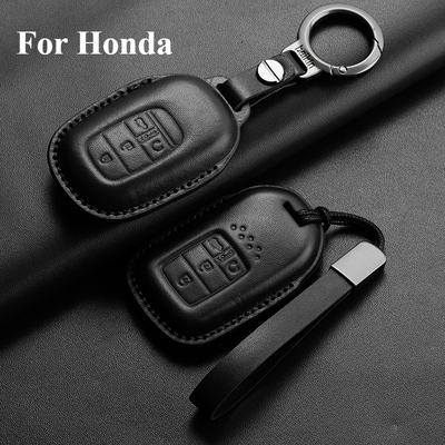 Leather Car Remote Key Case Cover Shell for Honda Civic 11th 2022 for Honda 2022 2023 2024 Civic for Accord CR-V HR-V Pilot