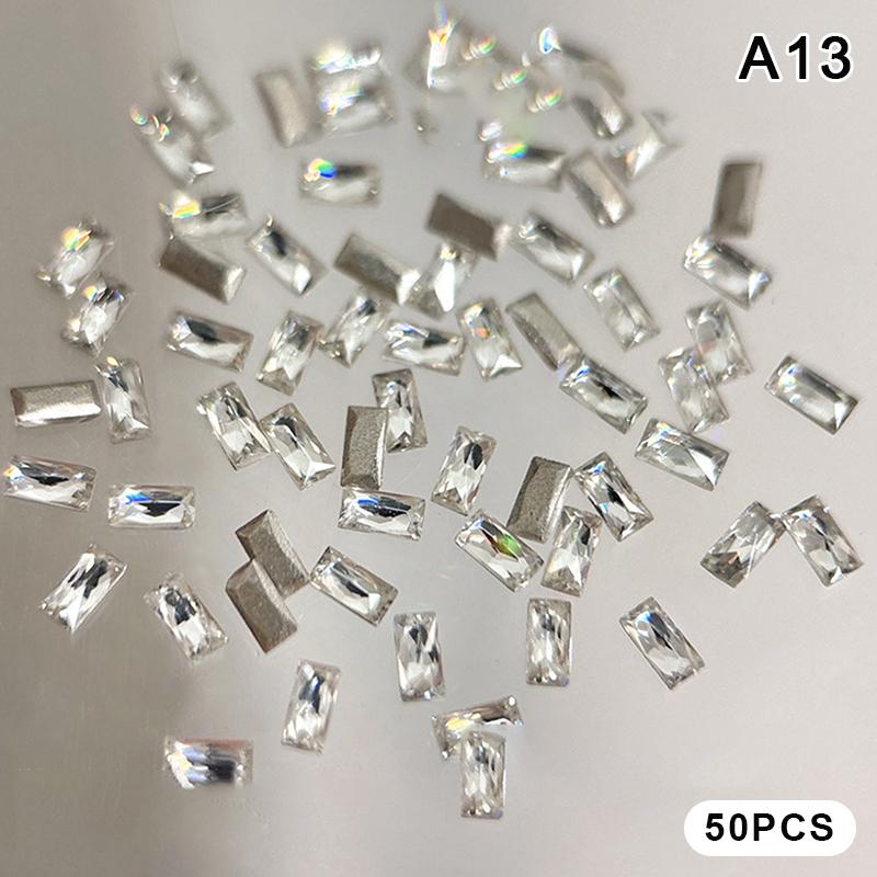 12 Gitter Gemischte Mini Zirkon Nagel Diamanten Pferdeaugen Diamanten Weiß Champagner Nagel Strass Glänzend Bunte Nagel Juwelen Nagel Charms