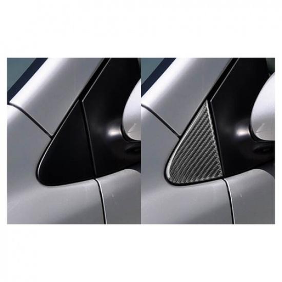 2x For Toyota Corolla 2006-2012 Carbon Fiber Interior A-Pillow Corner Cover Trim