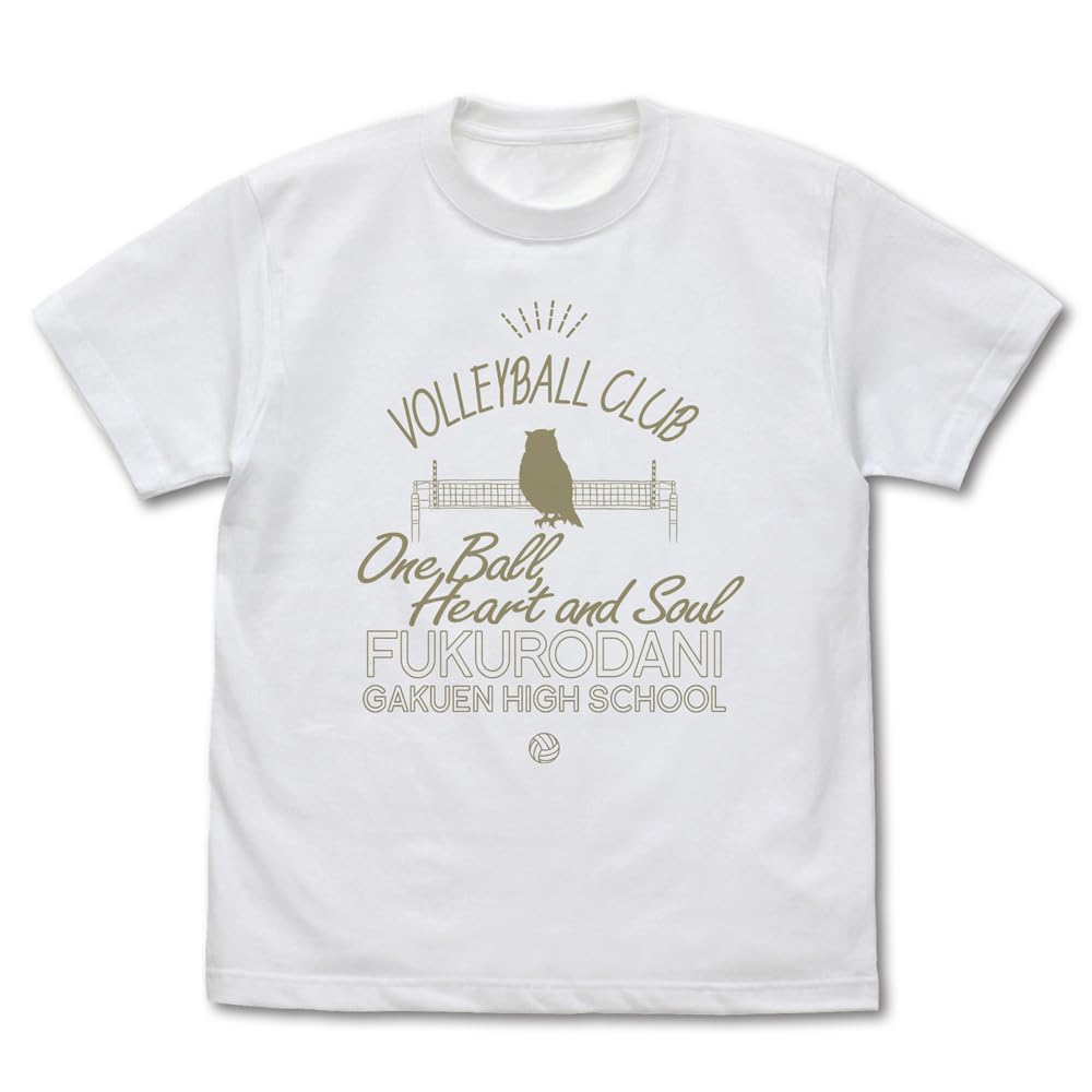 

COSPA Академия Фукуродани Клуб Волейбола Старшей Школы Иконка Марка Колледж БЕЛЫЙ размер L [Официальный] Haikyu!! Футболка белый