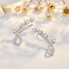 BELLA BOX High-end French Vintage Zirconia Ear Bar Clasp For Women With No Ear Holes, Featuring A Unique And Exclusive Style.
