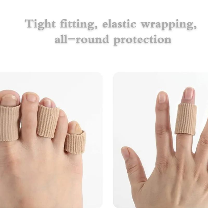 Elastic Gel Toe Protectors, Anti-friction Foot Guards, Soft Fiber Toe Tube Foot Care Sleeves